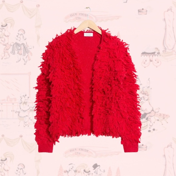 & Other Stories Shaggy Cardigan - Picture 4 of 5